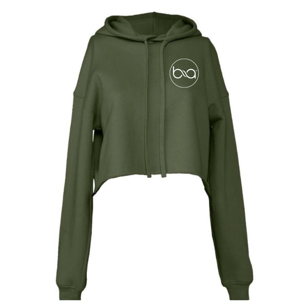 BeAthleisure Crop Fleece Hoodie