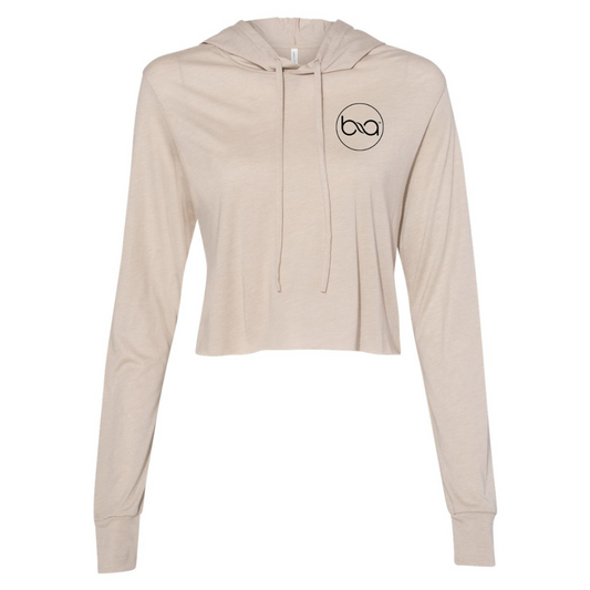 BeAthleisure - Women’s Triblend Crop Long Sleeve Hoodie